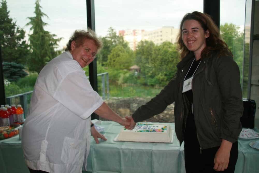 Alice Casselman and Melanie Sifton celebrating the 10th year partenership between ACER and Humber Arboretum, June 27, 2011